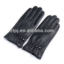 Nouveaux boutons chauds style gants noir en cuir ottoman